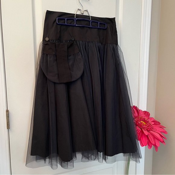 Lilith France Full Tulle Black Skirt M - Picture 2 of 15